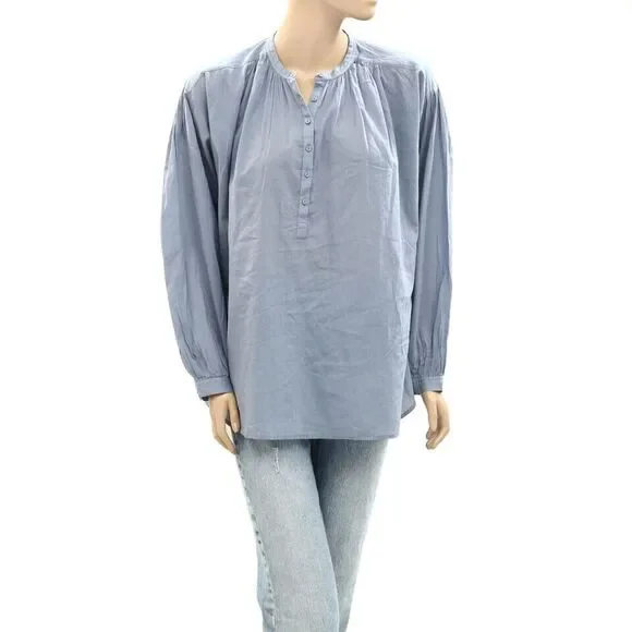 Nili Lotan Neville Tunic Shirt Top Cotton Long Sleeve Oversized S New 277217